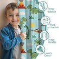 thumbnail image 3 of Blackout Kids Curtains,LightBlue Dinosaurs Volcanoes Pattern Childrens Insulated Curtains Set Of 2,Bedroom Essentials,Toddler Room Decor 42"x63", 3 of 5