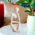 thumbnail image 3 of Abstract Character Figurines Thinker Desk Decor Home Decoration Ornament, 3 of 5
