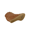 thumbnail image 4 of Women's High Top Fashion Round Toe Lace Up Quilted Wedge Sneaker Shoes, 4 of 4