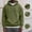 Army Green, variant on Lightweight Hoodie Men Fall Winter Fleece Drawstring Oversized Sweatshirts, 2XL