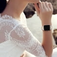 thumbnail image 6 of KOMI Dog Paw Watch Band Compatible with Apple Watch Band 38mm 40mm 44mm 42mm 45mm 41mm 49mm for Women, Slim Lace Silicone Hollow Out Wristbands for iwatch Series 9/8/7/6/5/4/3/2/1/SE Black with Charms, 6 of 7