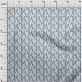 thumbnail image 2 of oneOone Viscose Jersey Medium Blue Fabric Leaves Sewing Craft Projects Fabric Prints By Yard 60 Inch Wide, 2 of 5