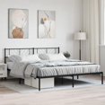 thumbnail image 2 of Estructura de Cama Casafoyer de Metal con Respaldo Negra Tamaño King, 2 of 5