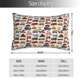 thumbnail image 2 of Pofeuu Transport Print Polyester Microfiber Plush Pillowcases, Super Soft and Cozy Pillow Case Covers with Envelop Closure（Pillow core not included）-16"x24", 2 of 6