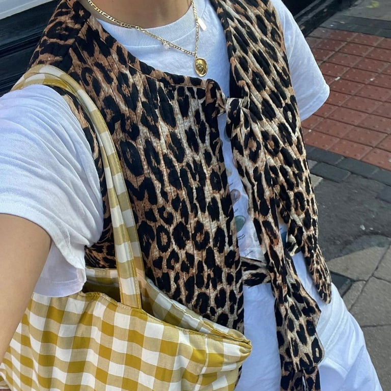 Animal print waistcoat deals