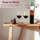 thumbnail image 5 of Soporte para vino tinto de vacaciones Soporte para estante de almacenamiento Botellas de hierro con estilo Fiesta Festival Decoración Bar Hogar Sombrero rojo Sombrero verde Speravity HA009212-02B, 5 of 6