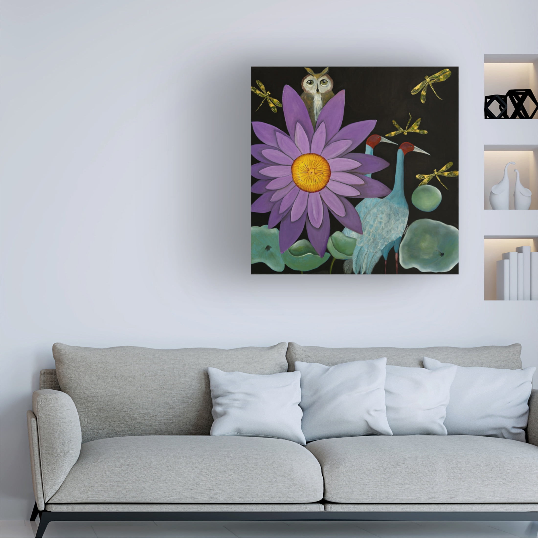 Trademark Fine Art Isabelle Ri Lotus Canvas Wall Art