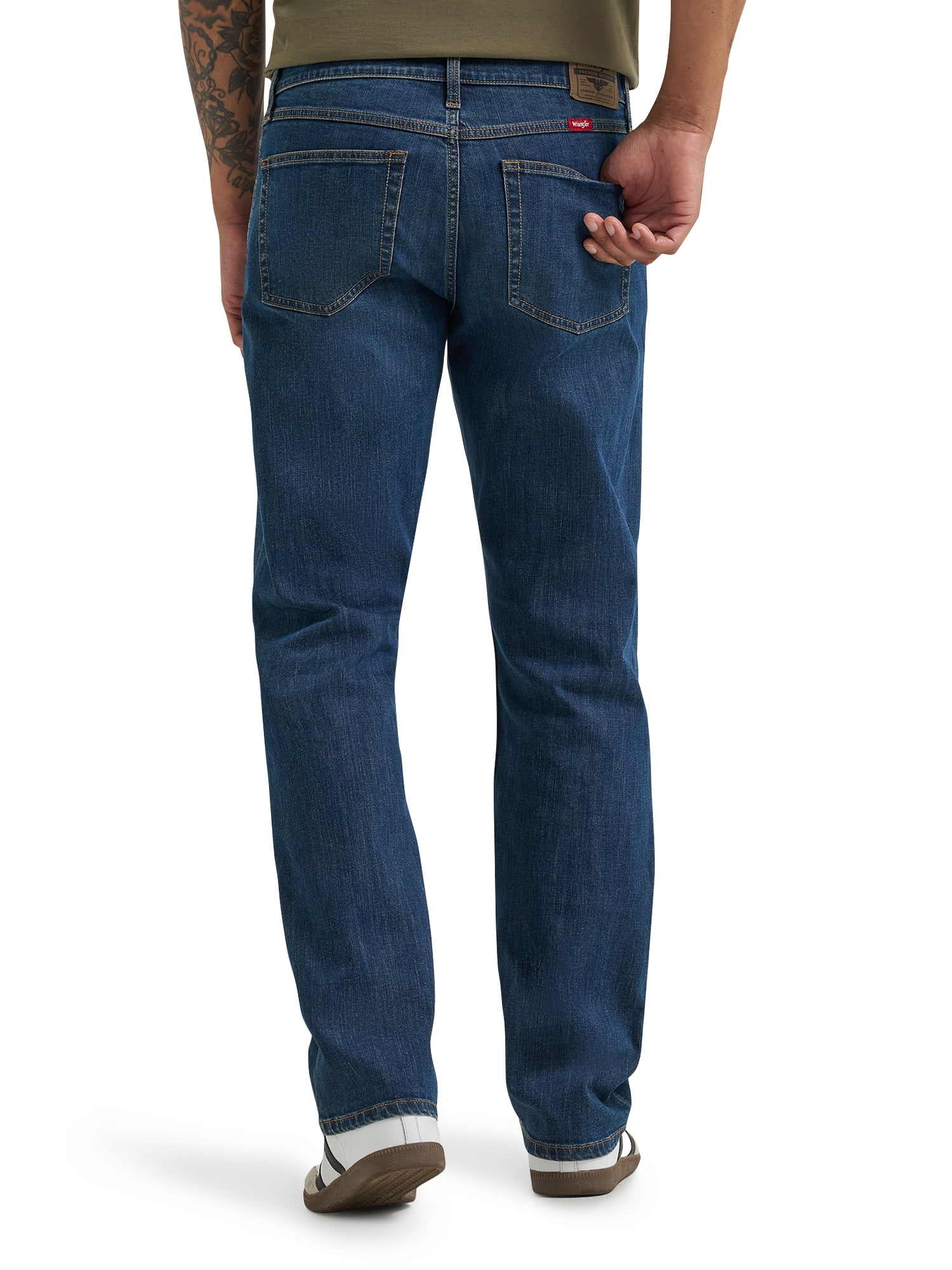 Wrangler Men's Straight Fit Jean with Stretch