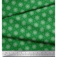 thumbnail image 3 of Soimoi Green Viscose Chiffon Fabric Circle Art Geometric Printed Fabric 1 Yard 42 Inch Wide, 3 of 3