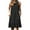 Black, variant on ZQUUVOU Women's Casaul Dress Round Neck Sleeveless Pleated Midi Dress Olive Green,S