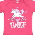 thumbnail image 4 of Inktastic My Auntie Loves Me Unicorn Girls Baby Bodysuit, 4 of 5