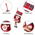 thumbnail image 3 of Medias navideñas, calcetines grandes personalizados hechos a mano, regalos de decoración para fiestas navideñas, adornos compatibles con el árbol de Navidad, 3 of 5