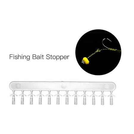 10PCS Fishing Bait Stopper Bait Guarding Bar Boilie Stopper Fishing Hair Rigs Stop Carp Fishing Equipment Fishing Tackle