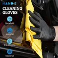 thumbnail image 4 of Guantes desechables de nitrilo Hand-E Touch negros, tamaño mediano, paquete de 50, 4 of 13