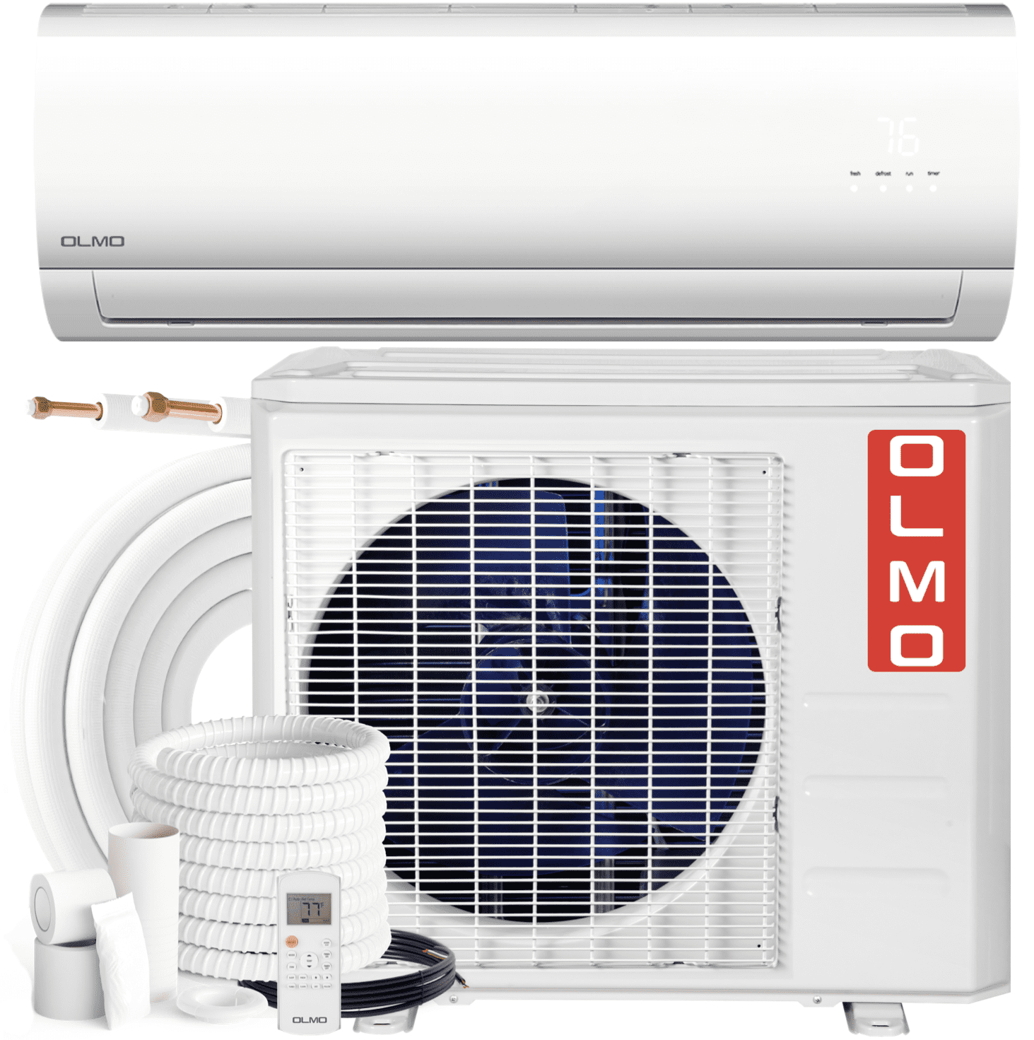 Cooper & Hunter 9,000 BTU 115V 19 SEER Ductless Mini Split AC/Heating System MIA Series Pre-Charged Inverter Heat Pump with 16ft Installation Kit