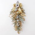 thumbnail image 5 of Artificial Christmas Wreath Branch Rattan Golden Garland Front Door Hanging Wall Indoor Outdoor Christmas Ornament Decorations, 5 of 5
