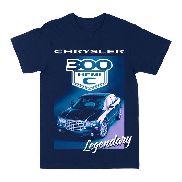 Chrysler 300 Hemi C Navy Large T-Shirt