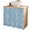 Blue, White, variant on Yellow Botanical Cabinet Curtains for Shelves, Vintage Floral Plants Branch Privacy Curtain for Closet Self Adhesive, Dust-Proof Drapes for Closet Storage Room Classroom Doorway, 32"W x 55"L