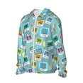 thumbnail image 3 of Goofa World Travel1 Printed Women's UPF 50+ Sun Protection Hoodie Jacket Lightweight Long Sleeve Sun Shirt for Women with Pocket Hiking Outdoor-Small, 3 of 9
