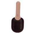 thumbnail image 4 of Dog Food Scoop, Long Handle Ergonomic Design Pet Food Feeding Spoon Multifunction  For Pets Coffee + Pink, 4 of 8