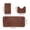 Brown, variant on GFHFHITJ 3 Piece Bathroom Rugs Set, Solid Color Soft Comfortable Non-Slip Thick Bathroom Mat, Absorbent Machine Washable Easy Dry Toilet Mats for Home Decor, Dark