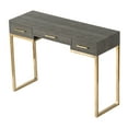 thumbnail image 7 of A&B Home Snake Print Console Table with 3 Drawers and Square Metal Bar Legs - Gray, Gold Finish, 7 of 7