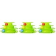 thumbnail image 6 of 3pcs Cat Toy Three Layers Pet Toys Intelligence Crazy Play Ball Tray Cat Toy (Green), 6 of 8