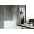 thumbnail image 4 of Anzzi 5 ft. Acrylic Right Drain Rectangle Tub in White With 34 in. by 58 in. Frameless Hinged Tub Door in Chrome, 4 of 5