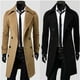 thumbnail image 3 of hombre slim Chamarra de doble botonadura larga gabardina de los hombres abrigo de lanapangjing, 3 of 4