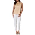 thumbnail image 3 of INSPIRE CHIC Women's Sleeveless Top Halter Neck Tie Back Satin Work Blouse, 3 of 7