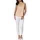 thumbnail image 2 of INSPIRAR CHIC Blusa sin mangas para mujer con cuello halter y lazo en la espalda de satén 2XL Beige, 2 of 6