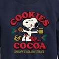 thumbnail image 3 of Peanuts - Snoopy Christmas Cookies and Cocoa - Toddler And Youth Crewneck Fleece Sweatshirt, 3 of 6