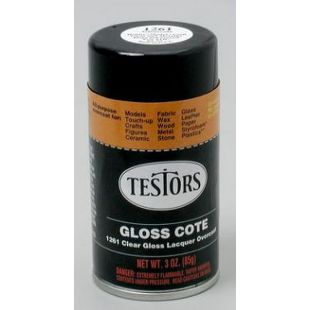 Glosscote Gloss Cote Spray Testors Enamel Plastic Model Paint