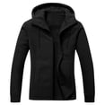 thumbnail image 1 of Puntoco Chaqueta Informal De Manga Larga Con Cremallera Y Bolsillos Sólidos Para Mujer A La Moda, Abrigo, Blusa, Prendas De Vestir Con Capucha, 1 of 5