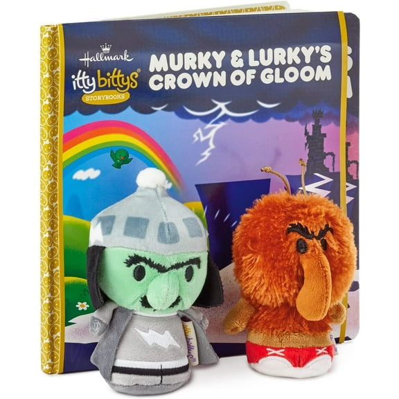 itty bittys Murky  Lurky's Crown of Gloom Stuffed Animal and Storybook Set