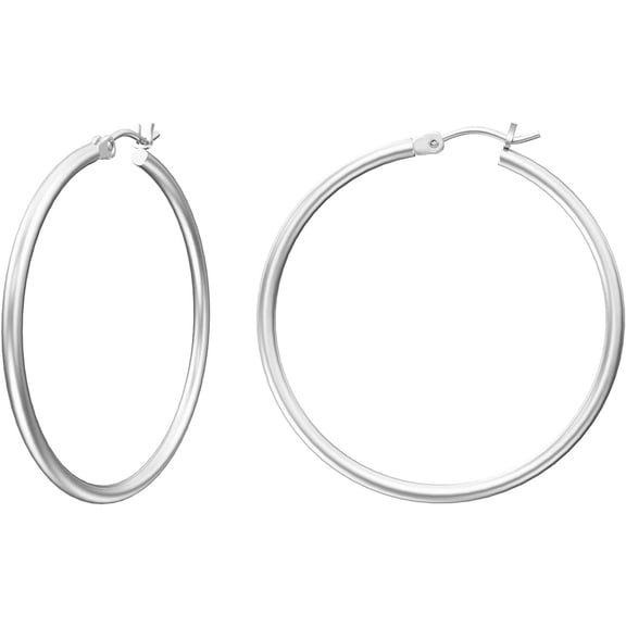 Gold Hoop Earrings for Women 14K Real Gold Plated Hoops with 925 Sterling Silver Post[e703]