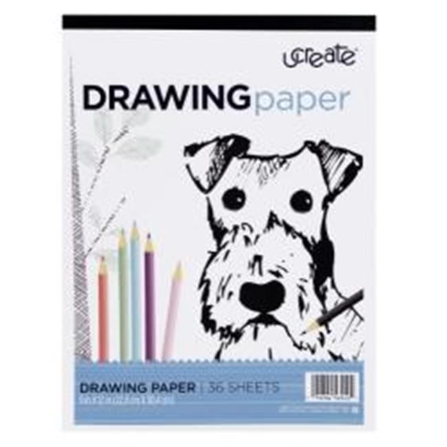 6 Pack U-Create Drawing Paper Pad 9/"X12/" 36//Pkg-