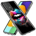 thumbnail image 2 of MUNDAZE Samsung Galaxy A03S Shockproof Clear Hybrid Protective Phone Case Colorful Lip Graffiti Painting Art Cover, 2 of 5