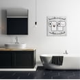 thumbnail image 2 of Stupell Industries Beards Vs. Mullets Toilet Paper Bathroom Humor Expression Graphic Art Gallery Wrapped Canvas Print Wall Art, Design by Daphne Polselli, 2 of 7
