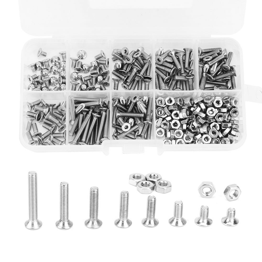 Ebtools Bolt And Nut Assortment Bolt And Nut Set Wide Application Fasteners Set Fasteners 