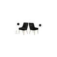 thumbnail image 2 of Meridian Furniture Owen 19.5"H Velvet Dining Chair in Black (Set of 2), 2 of 5