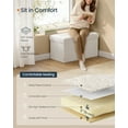thumbnail image 7 of SONGMICS HOME 30" Storage Ottoman Bench Ottoman with Storage Load up to 660 lb for Living Room Bedroom Cream White, 7 of 7