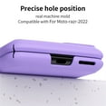 thumbnail image 6 of TECH CIRCLE Case Compatible with Motorola Moto Razr 2022, [Pen Holder] Silm Premium PU Leather Business Folding Hinge Protective Cover Case for Motorola Moto Razr 2022, Purple, 6 of 9