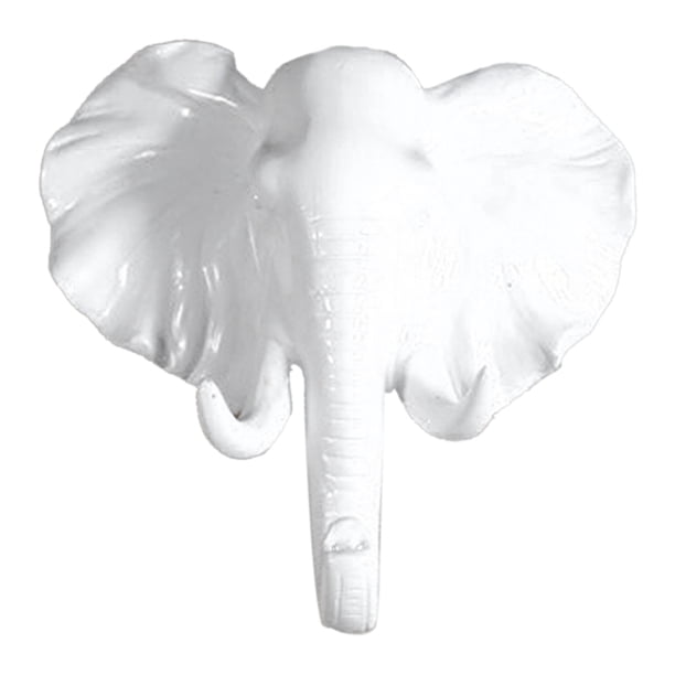 de Sombrero Soporte de Pared Cabeza de Suspensión Capa Resina Decorativo Rústico Blanco El 12x5.5x13cm Sunnimix Gancho de resina