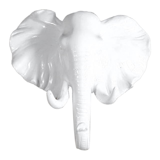 de Sombrero Soporte de Pared Cabeza de Suspensión Capa Resina Decorativo Rústico Blanco El 12x5.5x13cm Sunnimix Gancho de resina