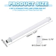 thumbnail image 2 of Uxcell Straight Pipe Lamp Stems Rod Kit, M10 150mm l Rod with Nut, White 4 Set, 2 of 6