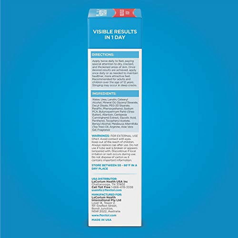 Flexitol Heel Balm, Rich Moisturizing & Exfoliating Foot Cream, 4 Oz Tube (Pack of 2)