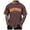 Brown, variant on Men's Plus Size Tshirts Kentucky Printed Oversized Trendy Tshirts Round Neck Short Sleeved T Shirt Summer Casual Tee Tops