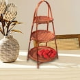 thumbnail image 6 of WLPZXP Bamboo Woven Fruit Basket Standing Tray Holder for Kitchen Table Living Room 3 Layers 45cmx22cm, 6 of 9