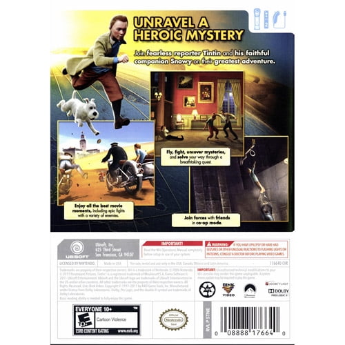 adventures of tintin wii